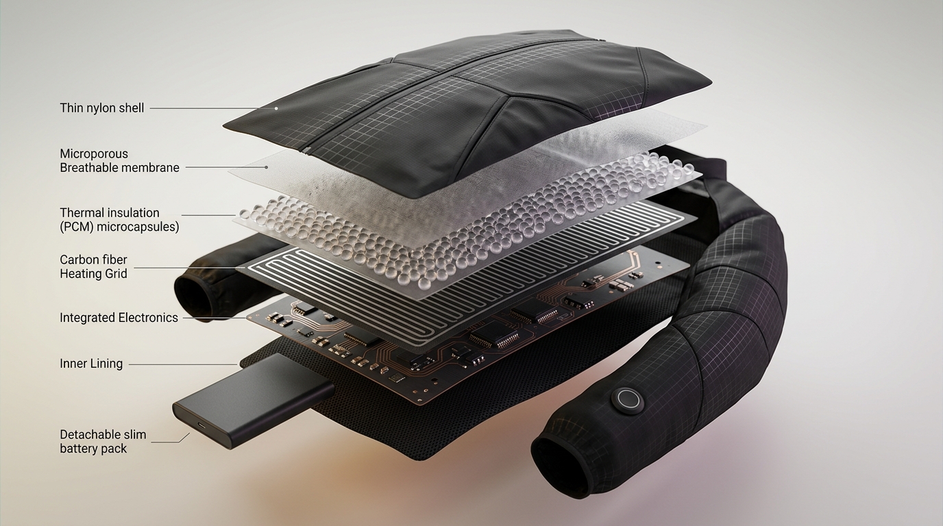 Smart Jacket Internals ZONIX — Smart Jacket Concept